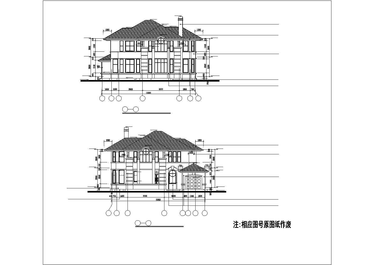 某地区小区高级别墅建筑全套设计施工CAD图纸