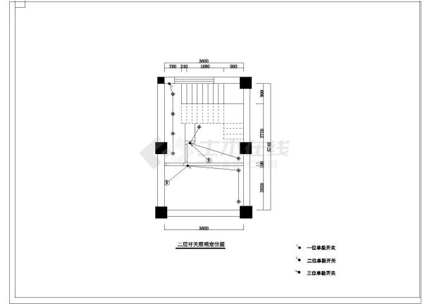 某美容院全套装修设计cad施工图-图一