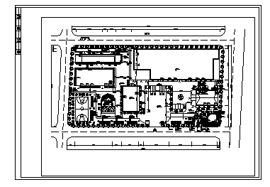 某化工厂区内两侧绿地规划设计cad图(带效果图，总平面图)-图一