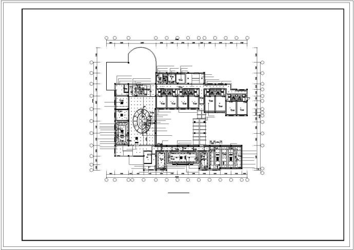 某地四层宾馆装修设计cad施工图_图1