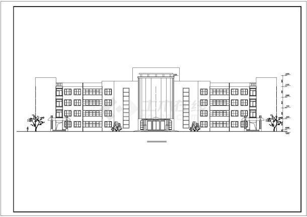 某四层医院建筑设计方案施工图-图二