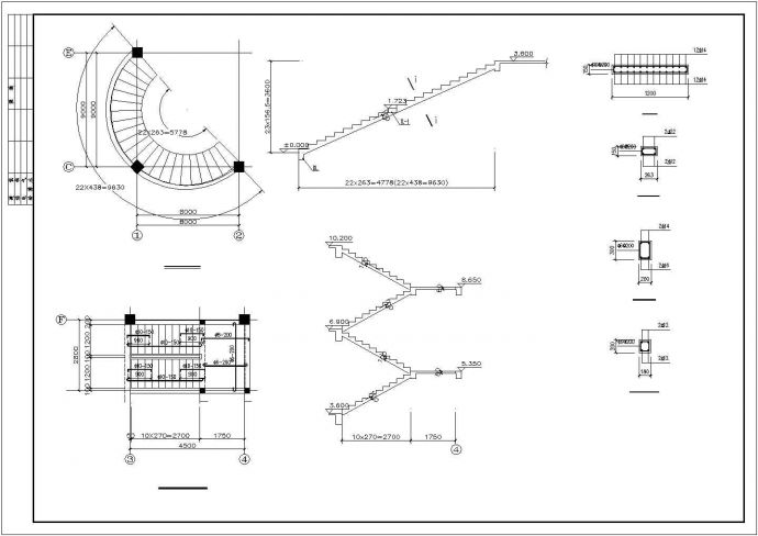 某地区闽南特色别墅建筑全套设计施工CAD图纸_图1