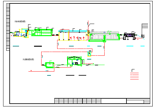 上海某区污水厂cad施工设计图纸_图1