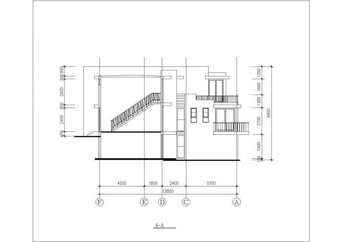 某城市高档别墅建筑完整设计施工CAD图纸_图1