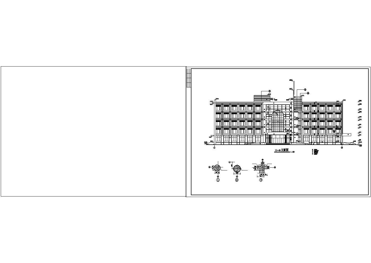 某五层专科医院建筑设计CAD扩初图