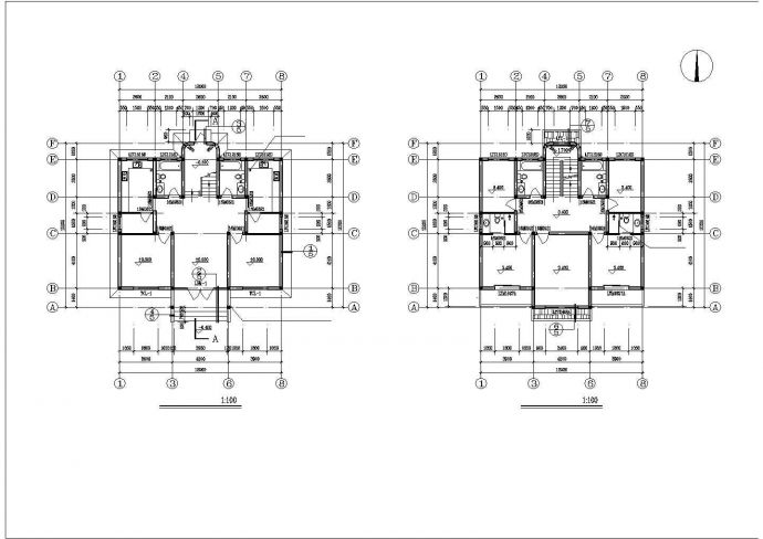 某城市小区农村别墅建筑方案设计施工CAD图纸_图1