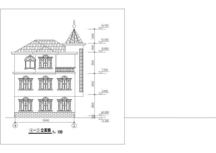 某城市小区农村别墅建筑全套方案设计施工CAD图纸_图1