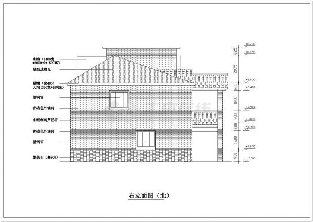某小区农村住宅旧房建筑方案设计施工CAD图纸-图一