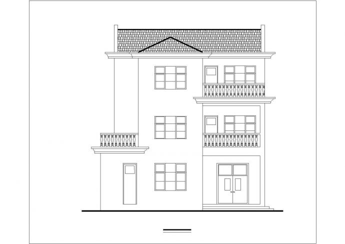 某小区农村住宅建筑全套方案设计施工CAD图纸_图1