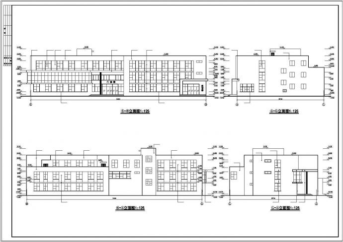 某县级市独立门诊楼建筑设计CAD施工图_图1