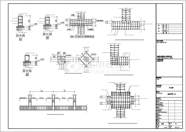 某工程深层搅拌桩复合基础设计施工CAD图纸-图二