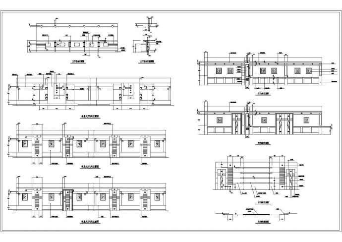 某洗浴中心大厅CAD节点完整剖面设计立面图_图1