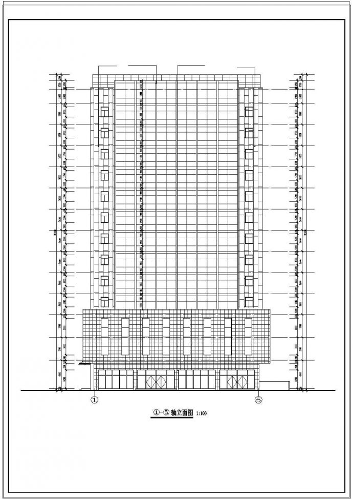 [吉林]电力大厦空调通风系统设计施工cad图纸_图1