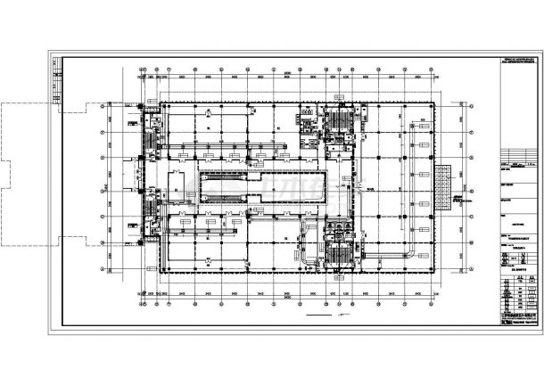 [江苏]超高层商业办公综合楼空调通风防排烟系统cad施工图(机房设计)-图二