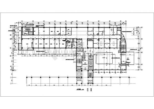 某医院住院部建筑设计(CAD)平面方案图-图二