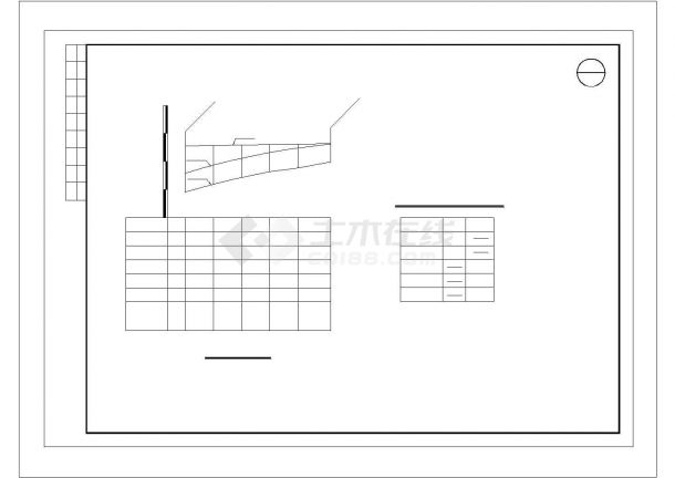 钢筋混凝土道路挡土墙结构施工图（CAD、9张）-图二
