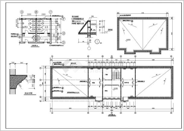 砖混门诊楼建筑设计CAD施工图-图二