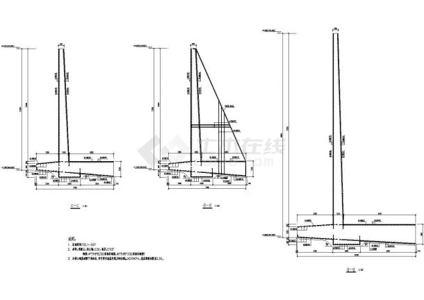 钢筋混凝土挡土墙详细设计施工图（共13张）-图二