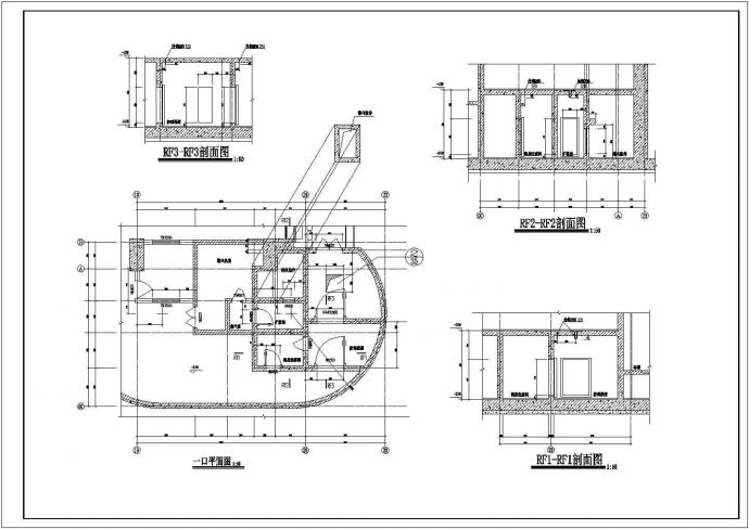 某高层住宅楼全套(CAD)设计建筑施工平面图_图1
