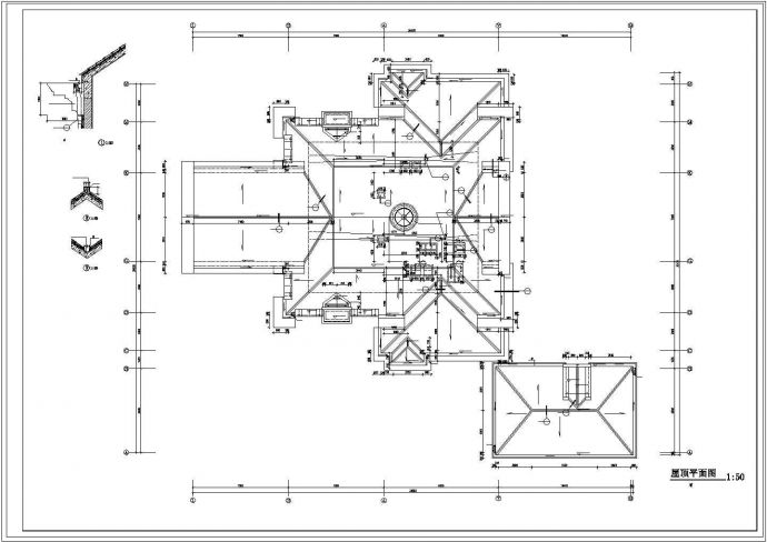 某意大利式奢华三层别墅建筑设计CAD施工图_图1