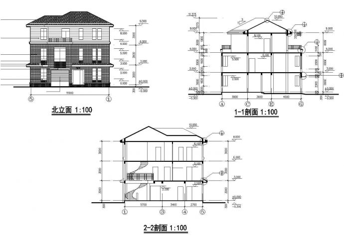 公寓楼建筑CAD施工图_图1
