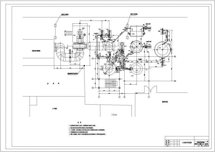 某脱硫系统工艺图CAD完整剖面设计_图1