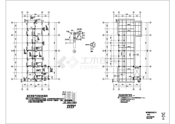 某轻钢结构配电室设计cad结构施工图-图二