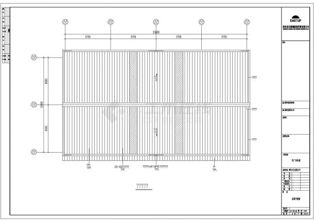 某石业公司跨距为12米轻型门式钢屋架结构厂房设计cad全套结构施工图（含设计说明）-图一