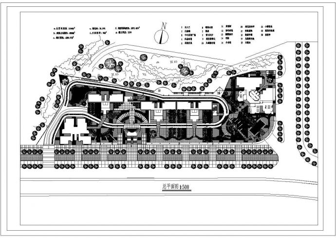 某公园CAD完整节点详细总平面施工图_图1