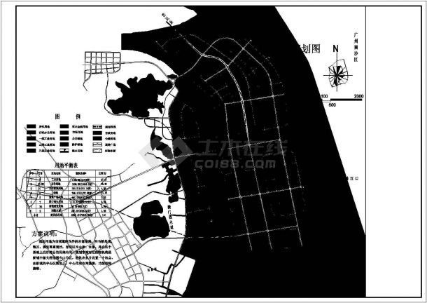 某新城区总体规划CAD设计节点完整图纸-图一