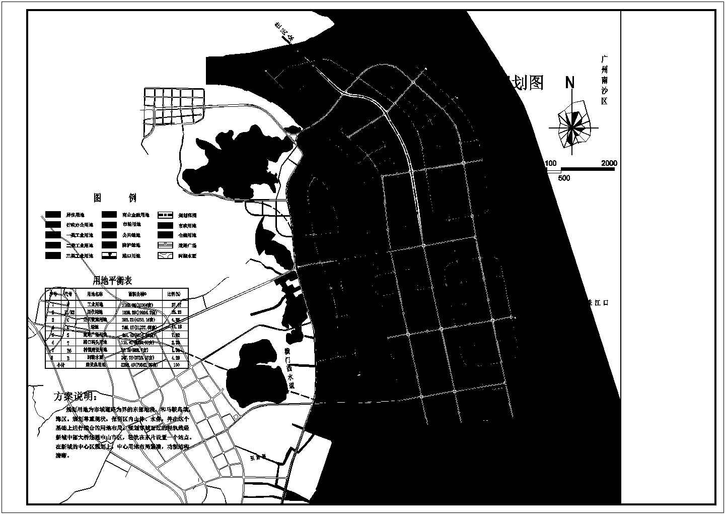 某新城区总体规划CAD设计节点完整图纸