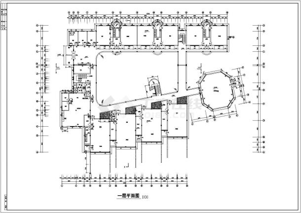 幼儿园设计_某两层欧式风格幼儿园设计CAD图-图二