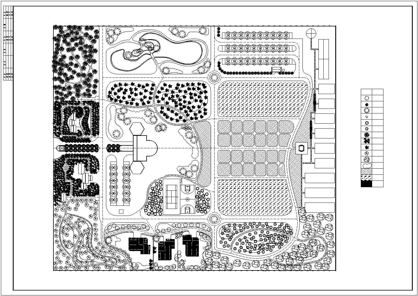 某农业生态园CAD详细平立剖构造施工图纸