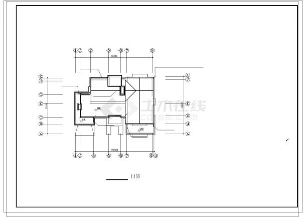英式风格别墅三层独栋别墅建筑结构水电施工图纸-图一