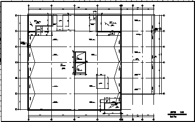 某城市三层聚合物科研开发中心实验楼所建筑施工cad图,共十八张-图一