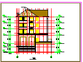 错层别墅建筑结构CAD施工设计图纸-图二