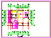 错层别墅建筑结构CAD施工设计图纸