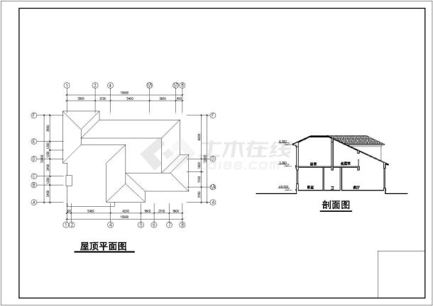 岳阳二层别墅规划详细建筑施工图-图一