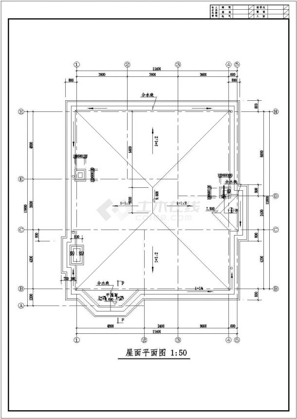 东莞二层别墅规划详细建筑施工图-图二