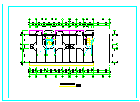 某六层框架结构住宅楼全套电气施工设计CAD图纸-图二