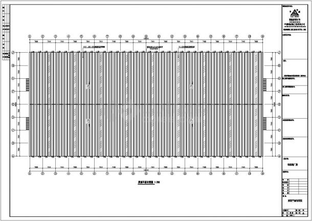 某公司跨度28米单层结构单山五跨门式刚架厂房设计cad全套结构施工图（含设计说明）-图一