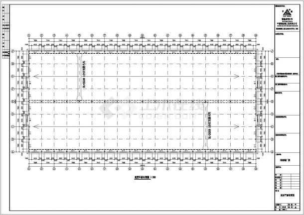 某公司跨度28米单层结构单山五跨门式刚架厂房设计cad全套结构施工图（含设计说明）-图二