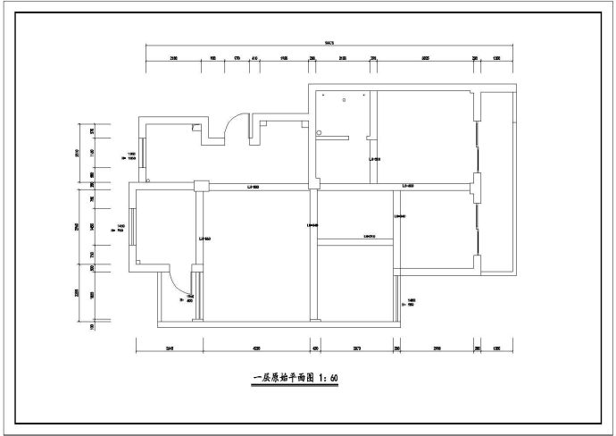 某地经典住宅室内装修建筑规划CAD套图_图1