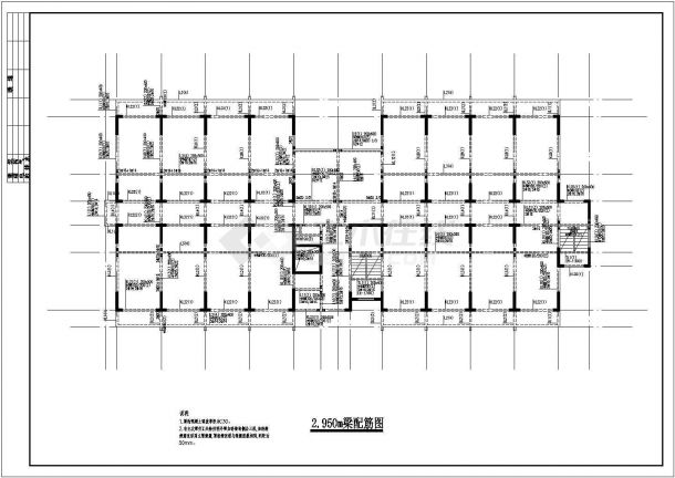 7940.81㎡11层剪力墙单身公寓毕业设计施工图纸-图二