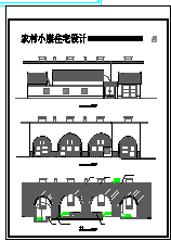 [农村]小康生活住宅建筑设计cad施工图-图二