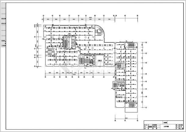 某 -1+23层偏L型大厦单身公寓楼给排水设计cad施工图（含设计说明，18图）-图一