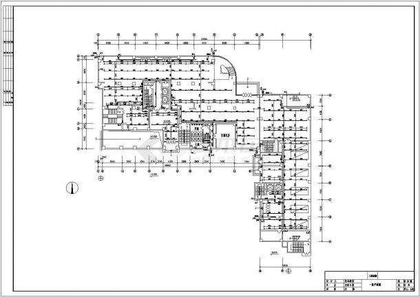 某 -1+23层偏L型大厦单身公寓楼给排水设计cad施工图（含设计说明，18图）-图二