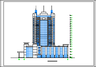 [星级酒店]一套五星级酒店cad建筑方案图纸_图1