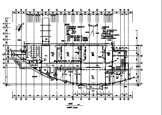 上海某中学图书综合楼全套建筑设计施工cad图纸_图1