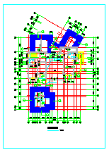 D型2层独立奢华别墅cad建筑施工图(带平立剖面)-图二